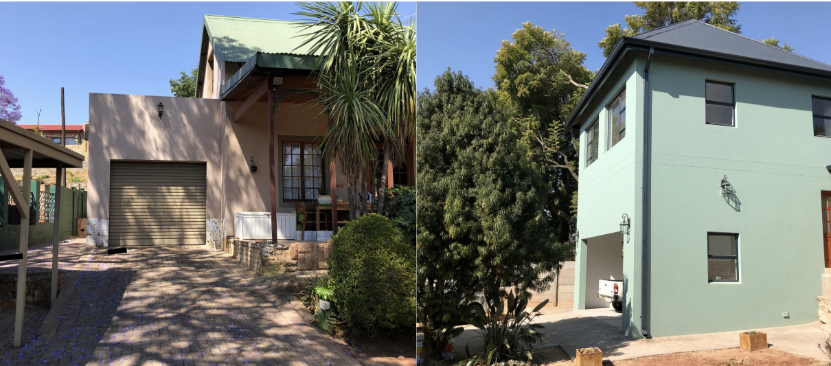 Before and after of 3-bedroom extension project