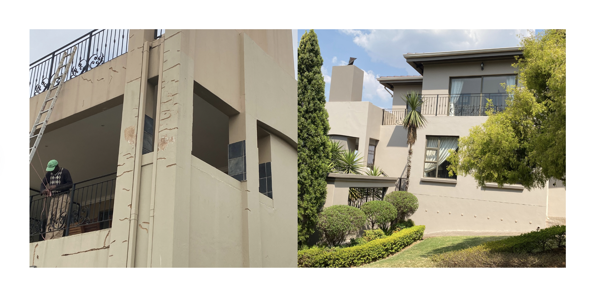 before and after image our painting project