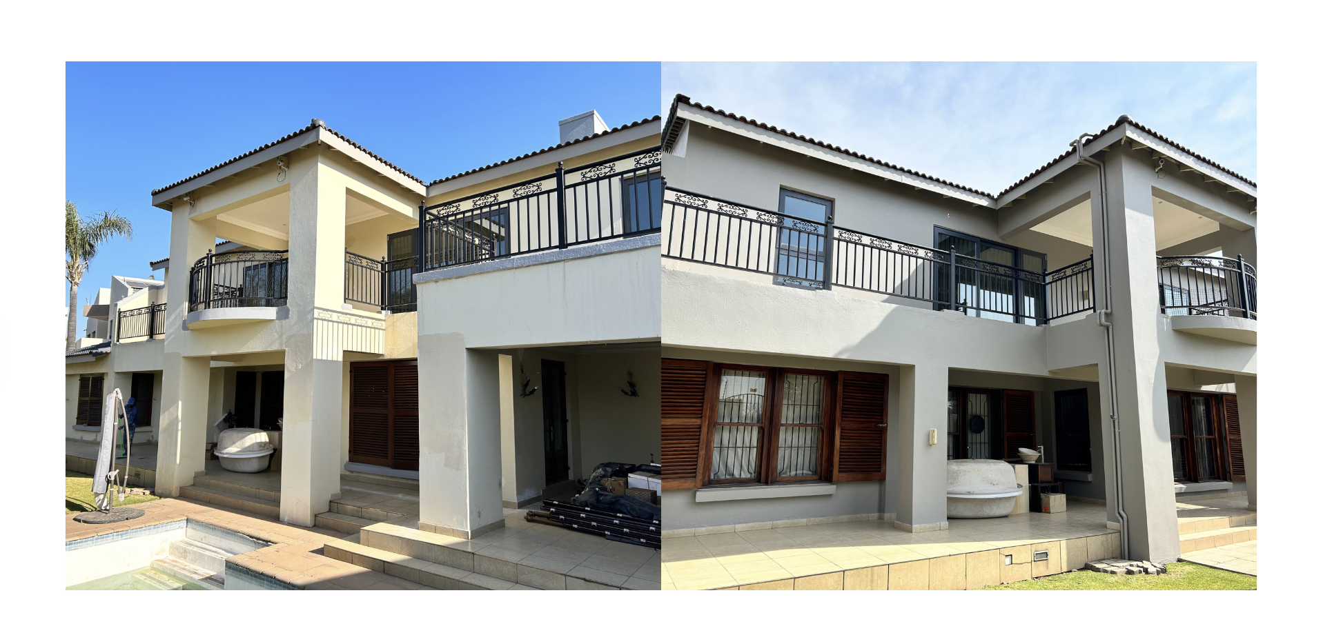 before and after image our painting project