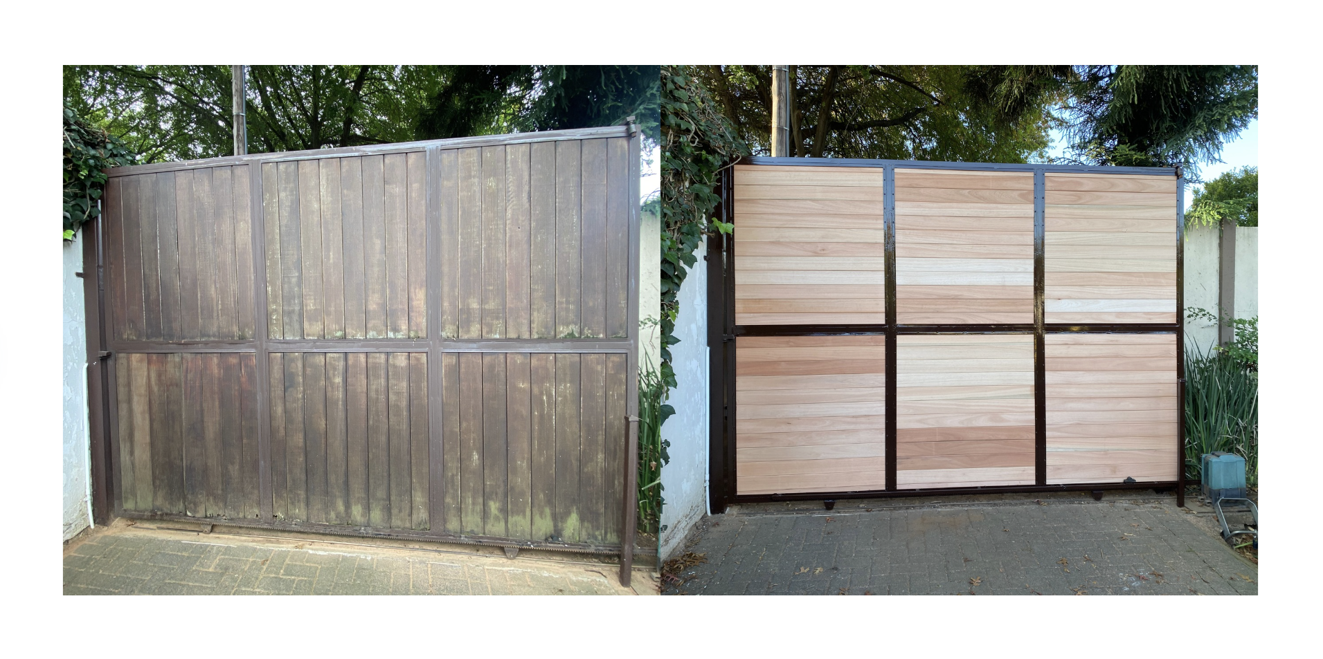 before and after image our painting project